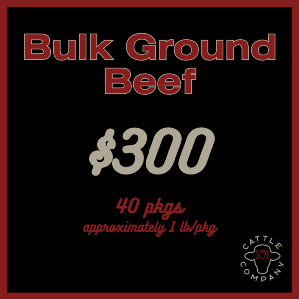 Bulk Ground Beef: 40 pkgs (approximately 1 lb/pkg)